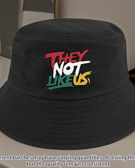 They Not Like Us" Printed Bucket Hat – - Plush Fashion Shop #