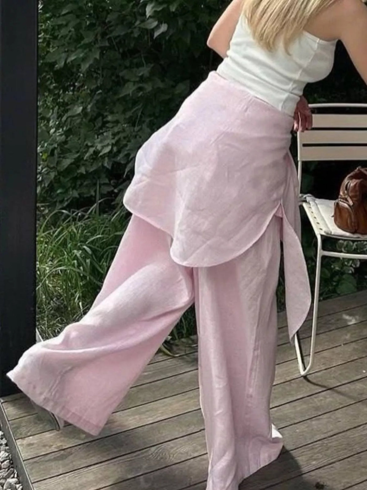 Plush Fashion Hub loungewear set with button-up shirt and drawstring pants, soft and comfortable for casual wear.