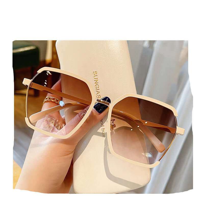 Vintage Half-Frame SunglassesExperience the vintage charm and style of our Half-Frame Sunglasses! Made with high-quality metal, these shades provide both sun protection and a touch of elegance. SunglassesPlush Fashions ShopPlush Fashion Shop