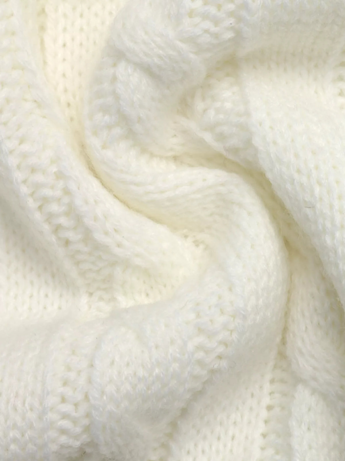 Cable knit long sleeve sweater by Plush Fashion Hub, featuring a cozy, textured design in a classic shirt style.