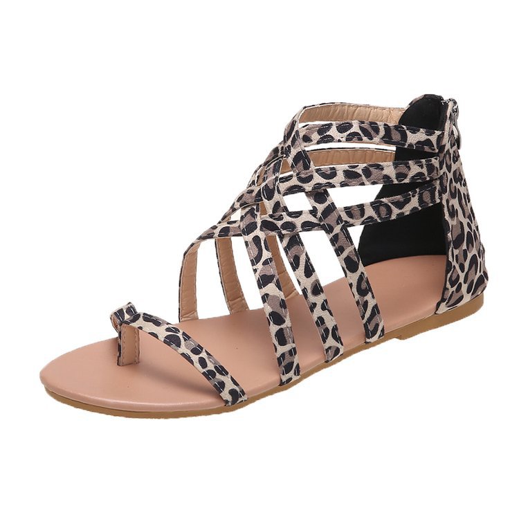 Flat cross-strap Roman flip-flops by LadyShow.Store featuring European and American style, perfect for casual summer wear.