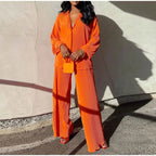 Plus size women's casual multi-color outfit featuring trendy, comfortable clothing from Trendy Attic Store01.