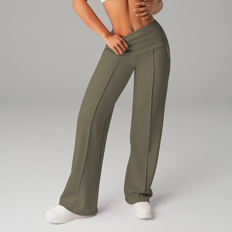 High-waisted loose-fitting wide-leg women's sweatpants in casualwear style by FitiqueFit, displayed on a neutral background.