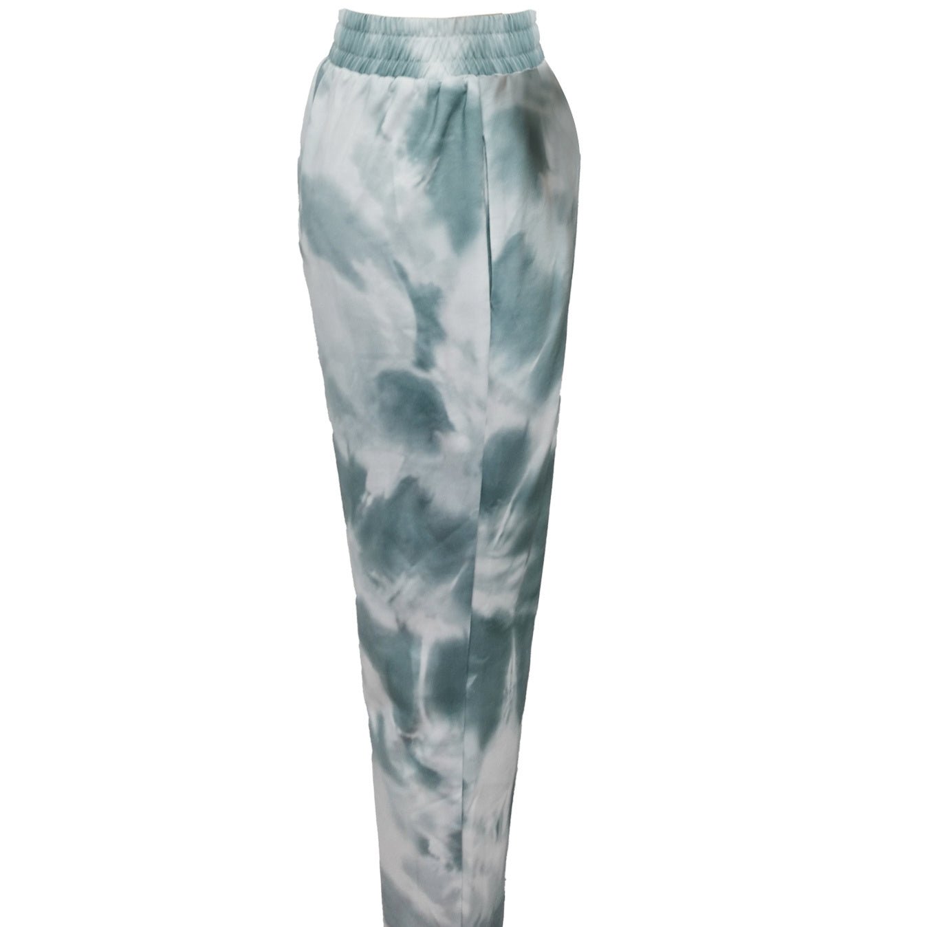 Ladies' tie dye pants by FitiqueFit, trendy casualwear with vibrant colors, perfect for sports and leisure activities.