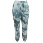 Ladies' tie-dye sports and leisure pants by FitiqueFit, casual wear with vibrant, colorful tie-dye pattern for relaxed style.