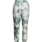 Ladies' tie-dye leisure pants by FitiqueFit featuring casual sporty style and vibrant, colorful tie-dye pattern.