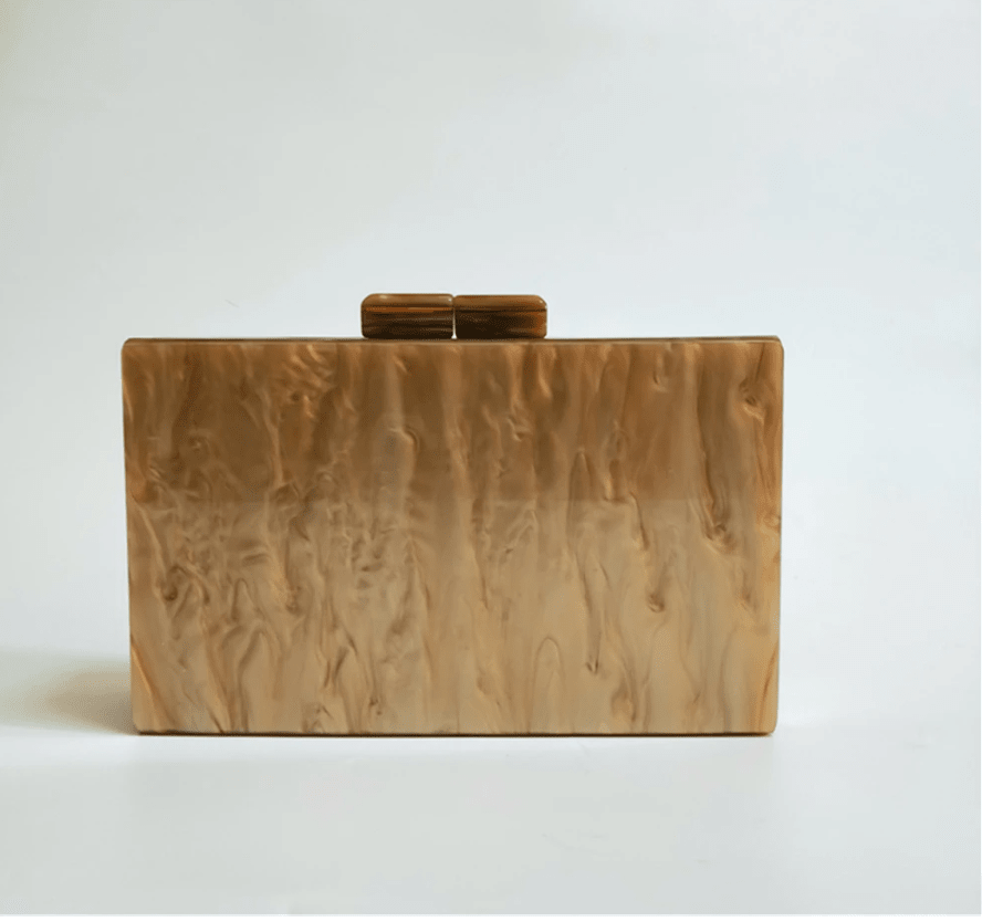 Black Luxe Clutch bag by Plush Fashion Hub featuring a sleek design and elegant finish.