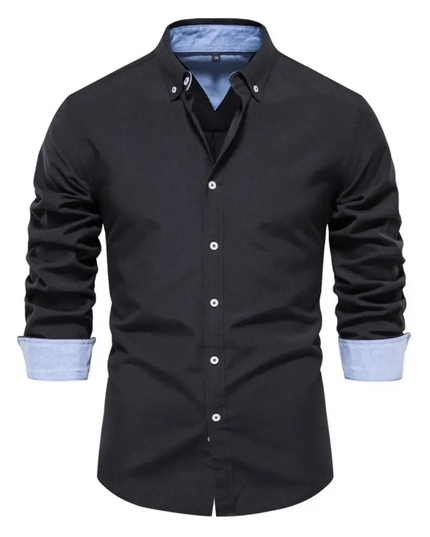 Men's Button Down Collared Neck Shirt - Plush Fashion Shop #