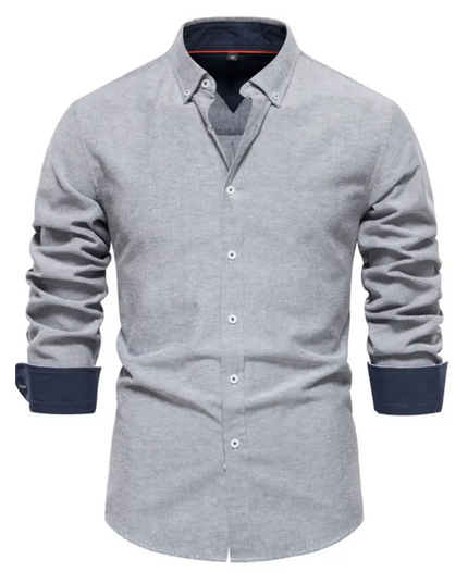 Men's Button Down Collared Neck Shirt - Plush Fashion Shop #