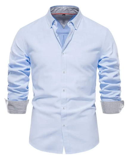 Men's Button Down Collared Neck Shirt - Plush Fashion Shop #