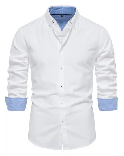 Men's Button Down Collared Neck Shirt - Plush Fashion Shop #