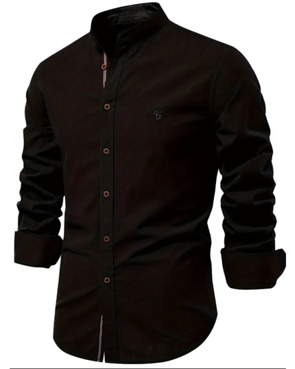 Men's Full Size Button Down Embroidered Shirt Plus Size - Plush Fashion Shop #