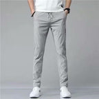 Men’s lightweight straight leg sweatpants by FitiqueFit, casual Korean-inspired comfort casualwear for relaxed everyday wear.