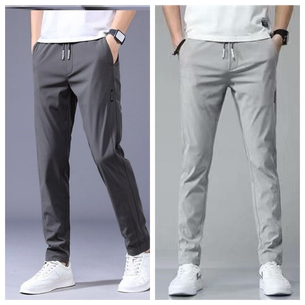 Men’s lightweight straight-leg sweatpants by FitiqueFit, casual Korean-inspired comfort casualwear for men.