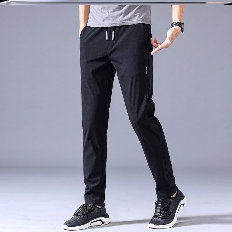Men's lightweight straight leg sweats by FitiqueFit, casual Korean-inspired comfort casualwear for relaxed everyday wear.