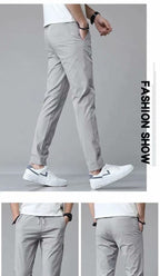 Men’s straight leg sweatpants by FitiqueFit, lightweight casual Korean-inspired joggers, comfortable and stylish for everyday wear.