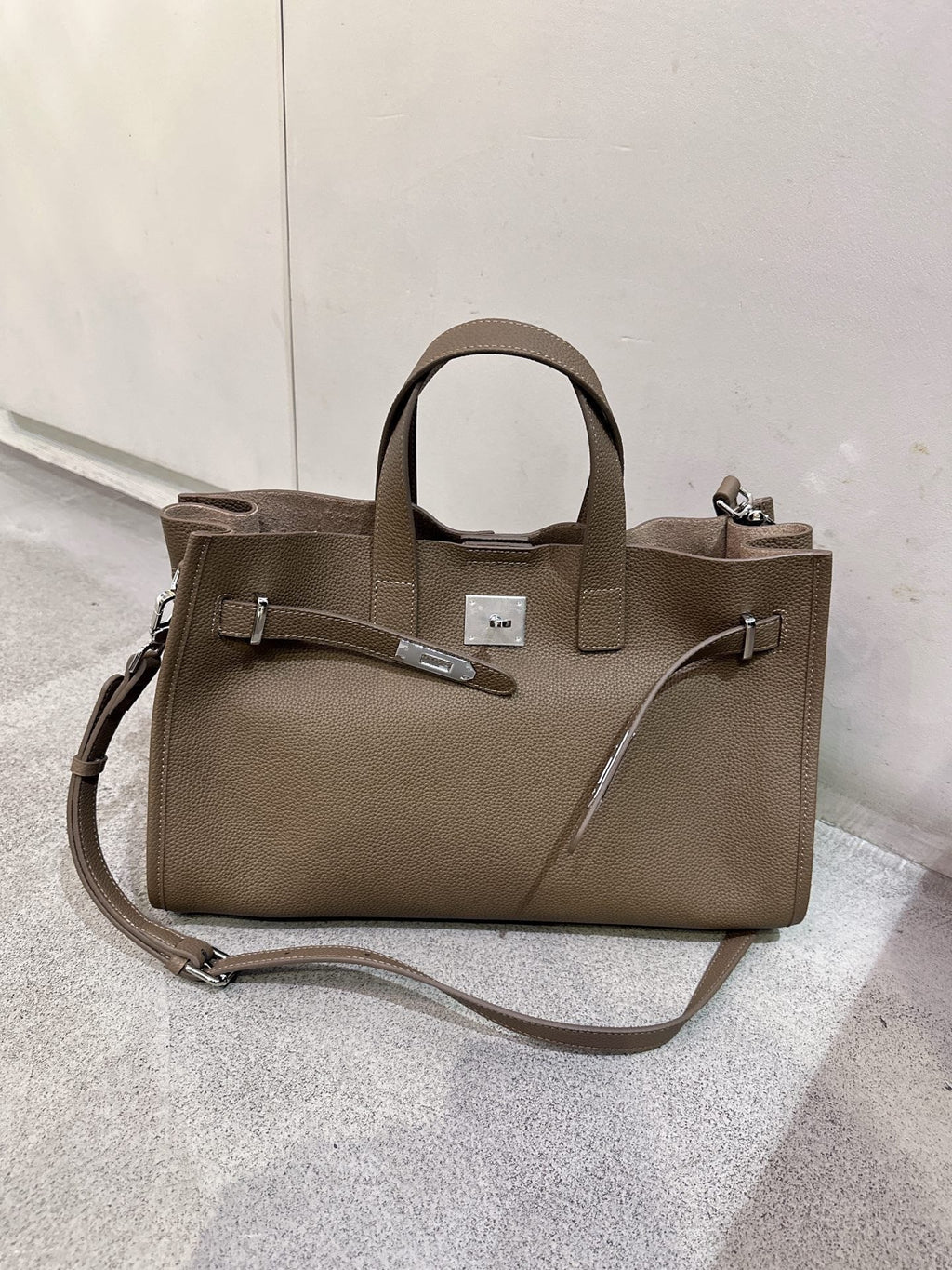 All-match cowhide crossbody bag for women featuring a top layer leather design and adjustable strap from LadyShow.Store