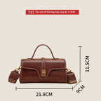LadyShow.Store Niche Original High Sense luxury retro Cambridge messenger bag with adjustable strap and classic design.