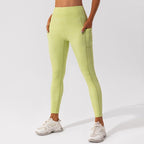 Nude Feel women's Pilates and yoga activewear set by FitiqueFit, featuring a seamless, comfortable matching top and leggings.