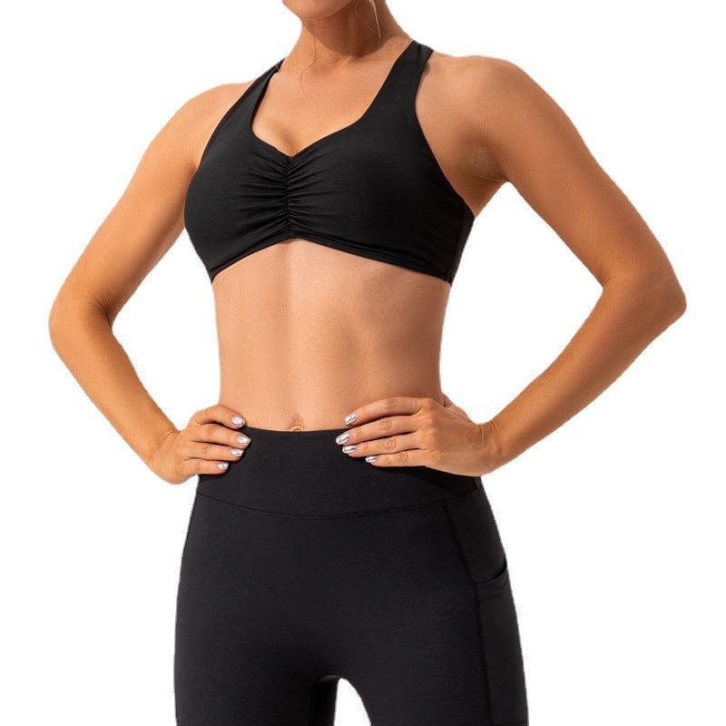 Nude Feel women's Pilates and yoga activewear set by FitiqueFit, featuring a seamless nude-toned sports bra and matching leggings.