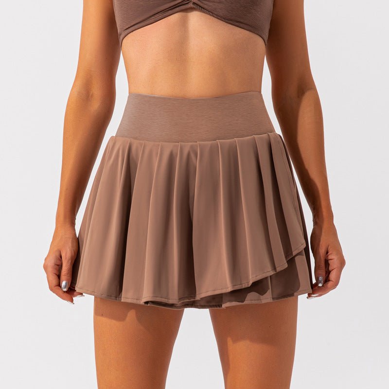 Nude Feel Women’s Pilates & Yoga activewear set by FitiqueFit, featuring a seamless nude-colored top and matching high-waisted leggings.