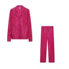 Plus size women's casual outfit featuring a colorful multi-color set with trendy, comfortable clothing from Trendy Attic Store01.