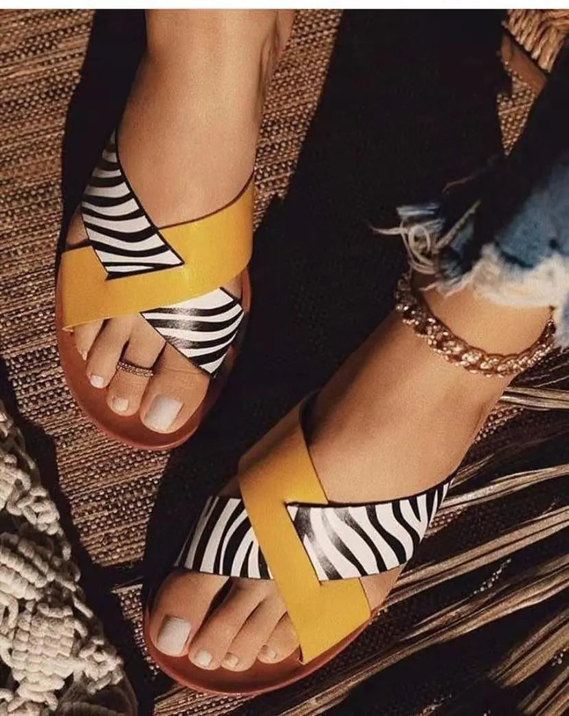 Women’s summer fashion sandals by Trendy Attic Store01, featuring open-toe design and stylish slip-on style.