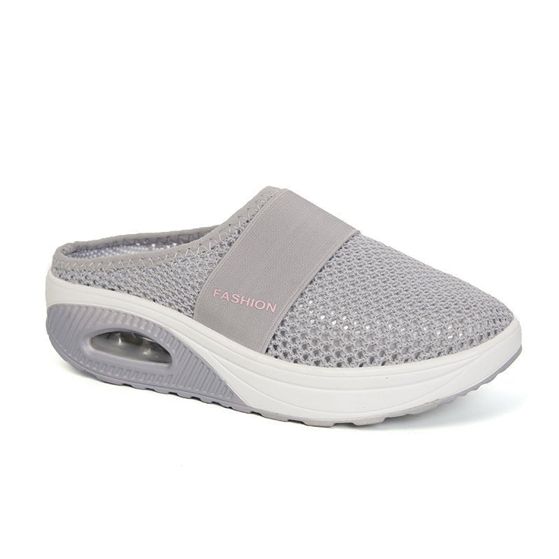 Plus size LadyShow.Store women's slippers with thick air cushion soles and one pedal design, ideal for comfortable lounging.