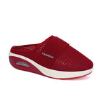 Plus size LadyShow.Store women's lazy slippers with thick air-cushioned soles and half-trawling design for comfort.