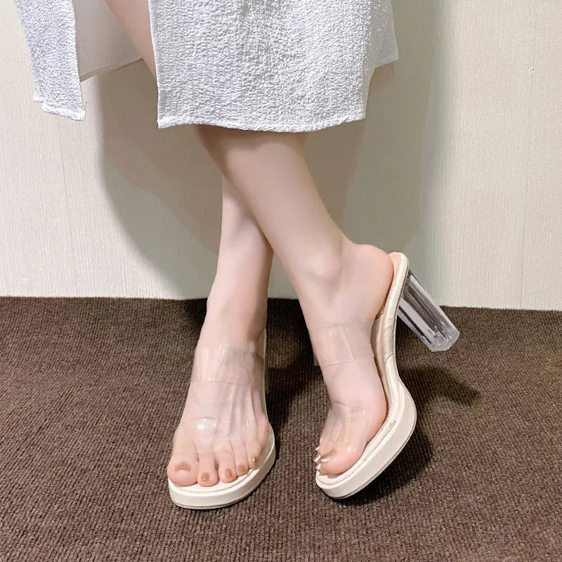 Women’s open-toe block heel sandals by Plush Fashion Hub, stylish and comfortable dress shoes with a chic design and supportive heel.