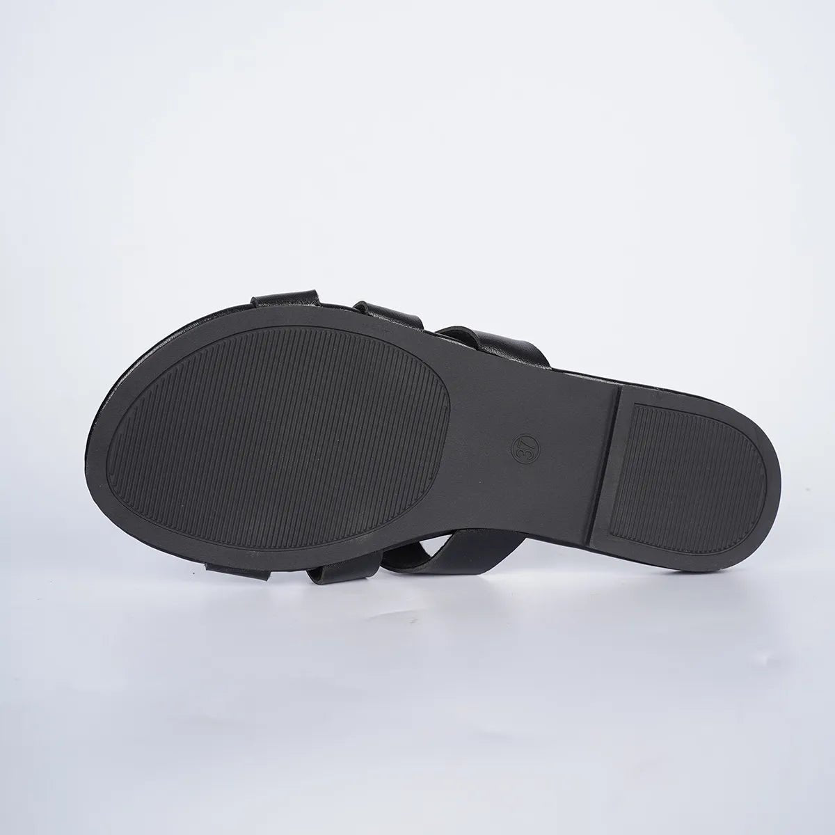 Women's comfortable faux leather open toe flat sandals by Plush Fashion Hub, featuring a stylish design and open-toe style.