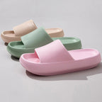 Women's lightweight EVA platform slip-on sandals with open toe design, comfortable and stylish for casual wear.
