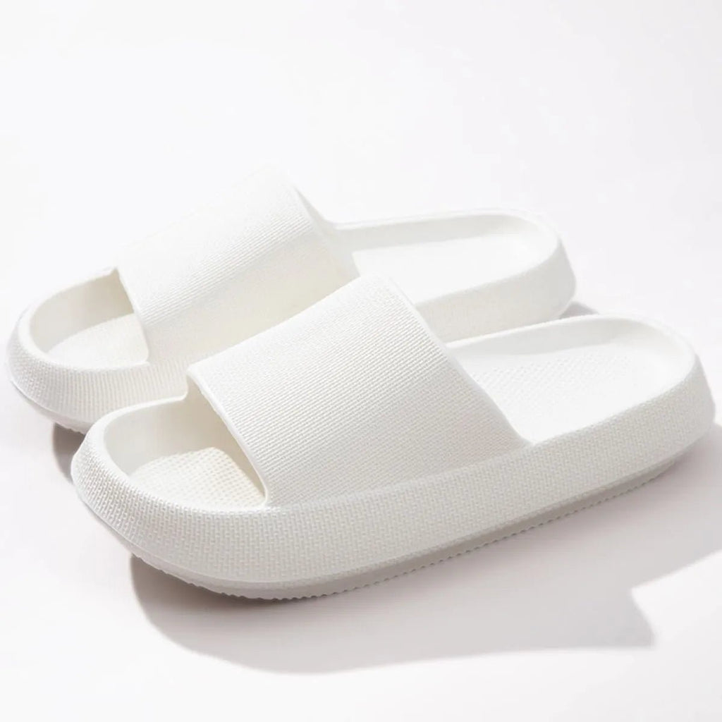 Women's lightweight EVA platform slide sandals with open toe design, slip-on style, from Trendsi.