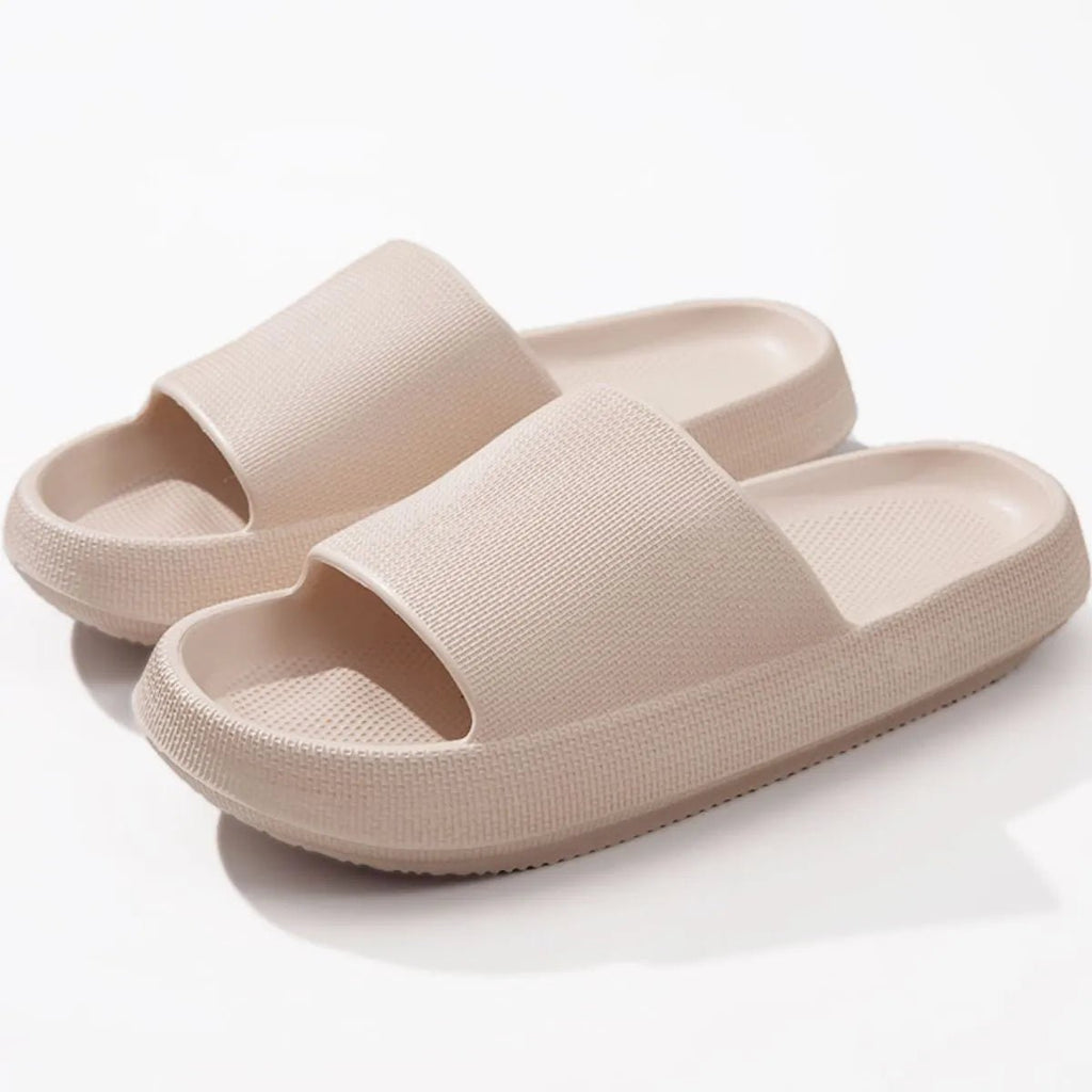 Women's lightweight EVA platform slides by Trendsi, open-toe slip-on sandals with a comfortable, trendy design.