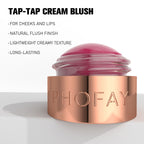 LadyShow.Store Phofay Mousse Blush Cream in shade 4, soft peach-colored blush with a creamy, lightweight texture visible in the image.