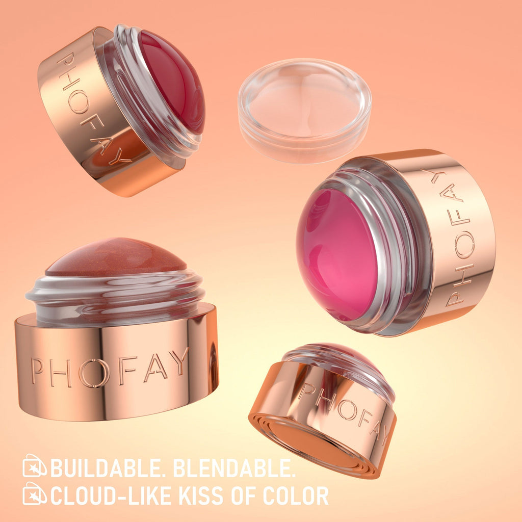 LadyShow.Store Phofay Mousse Blush Cream in shade 4, creamy blush with a smooth, mousse texture for a natural glow.