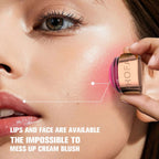 LadyShow.Store Phofay Mousse Blush Cream in shade 4, soft peachy pink formula in a compact container with a smooth, creamy texture.