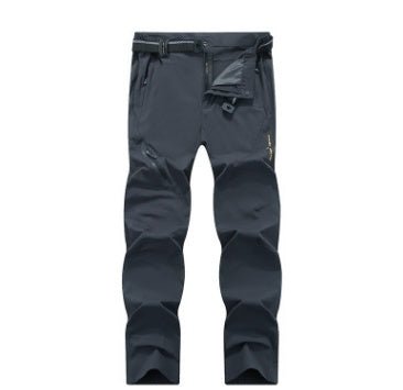 Lightweight, breathable quick-dry hiking pants by FitiqueFit, featuring elastic waist and casual outdoor wear design.