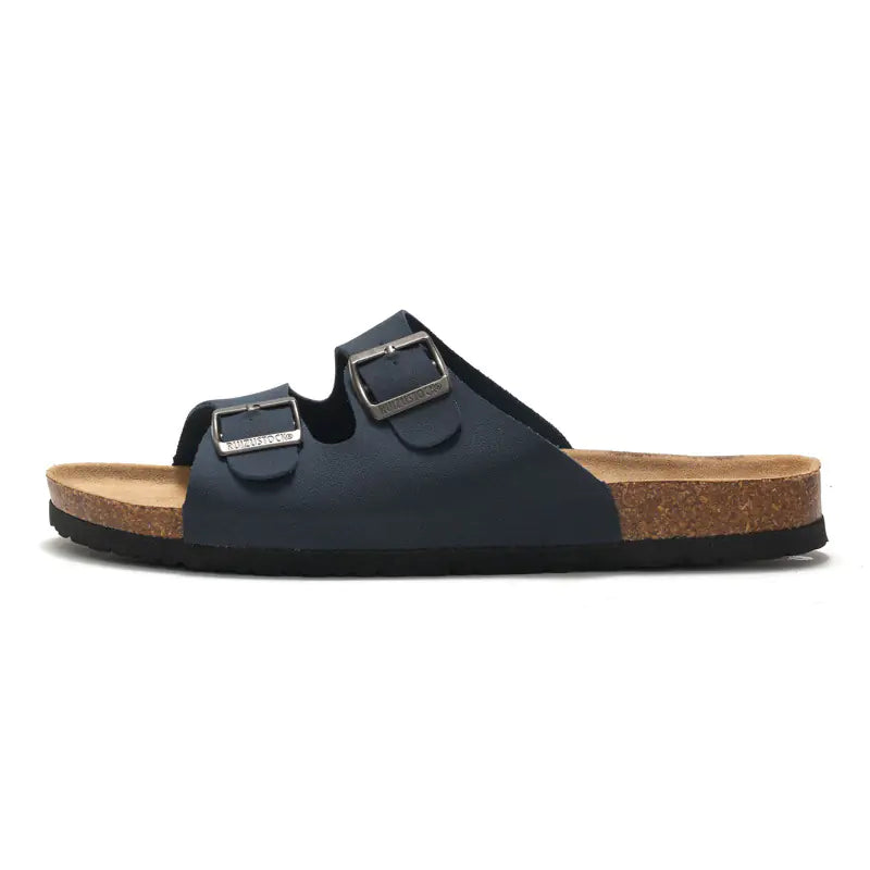 Men's cork sandals from Trendy Attic Store01, featuring comfortable slip-on design with natural cork straps and casual style.