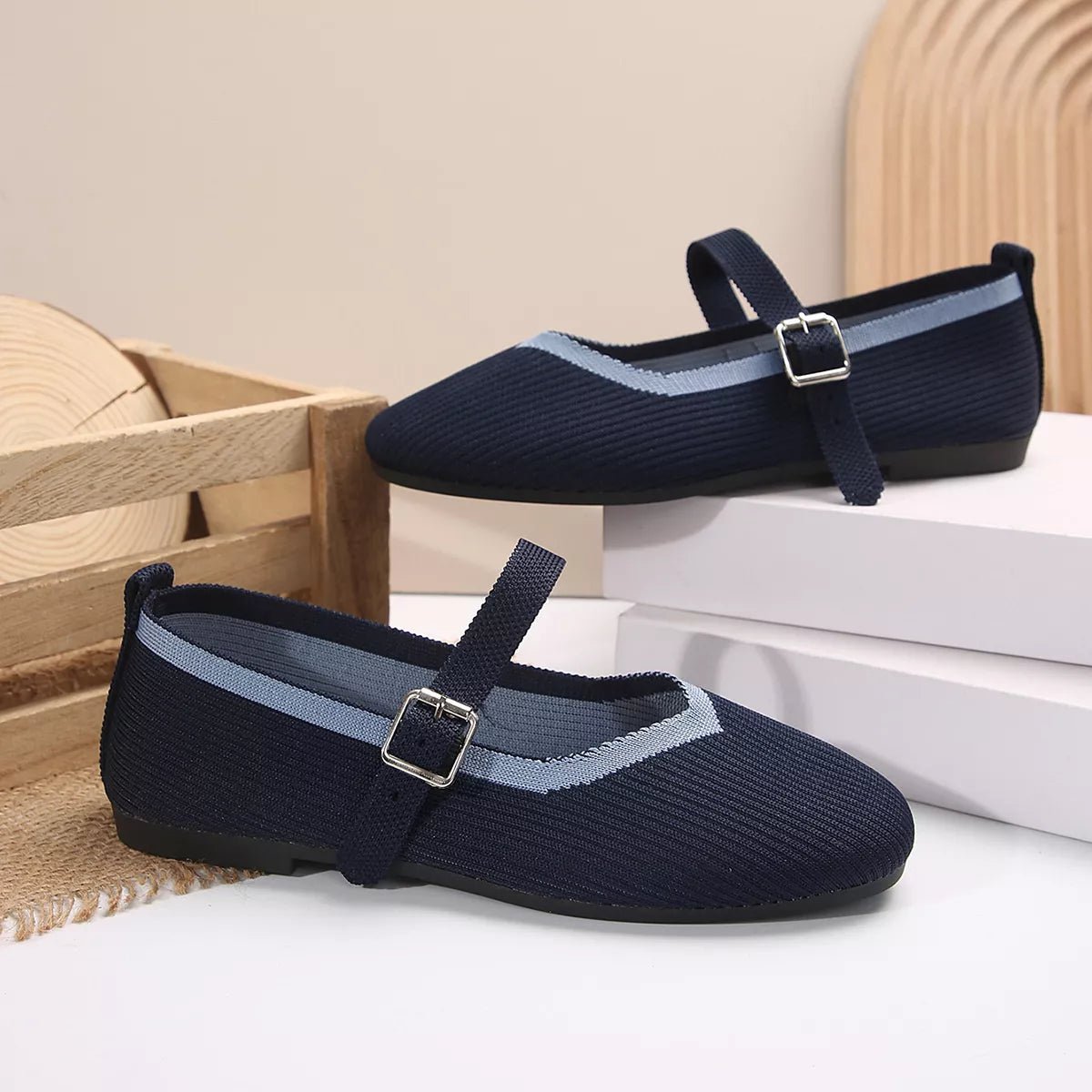 Women's breathable mesh slip-on walking sneakers by Plush Fashion Hub with round toe and lightweight casual design.