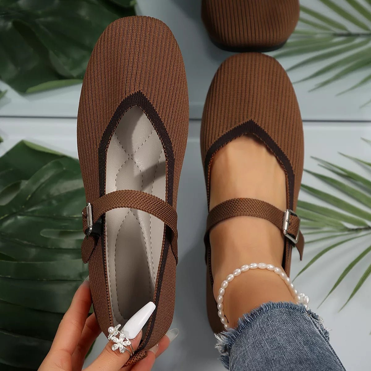 Women's breathable mesh slip-on sneakers by Plush Fashion Hub with round toe design, lightweight casual walking shoes.