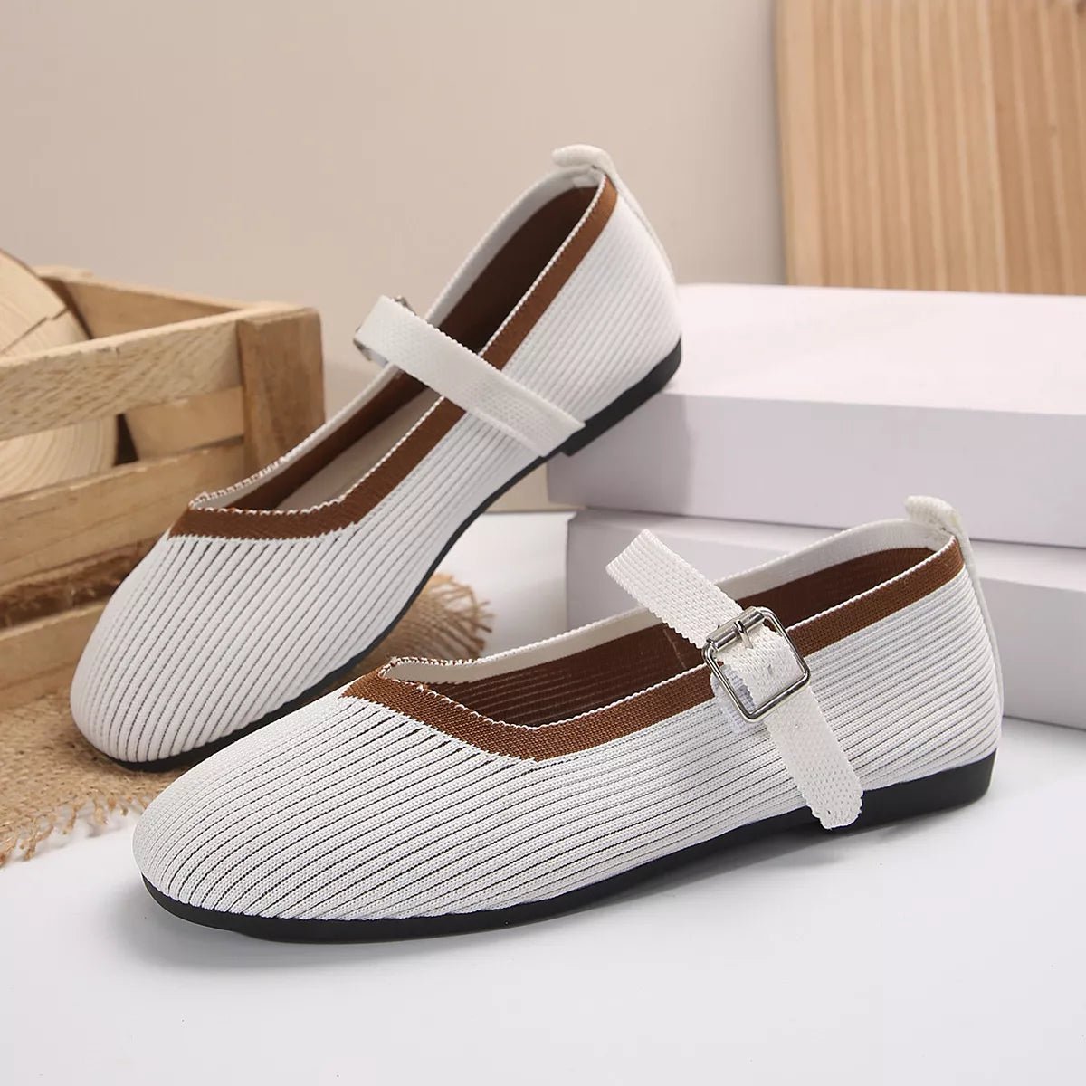 Women's breathable mesh slip-on walking sneakers by Plush Fashion Hub with round toe design and lightweight casual style.