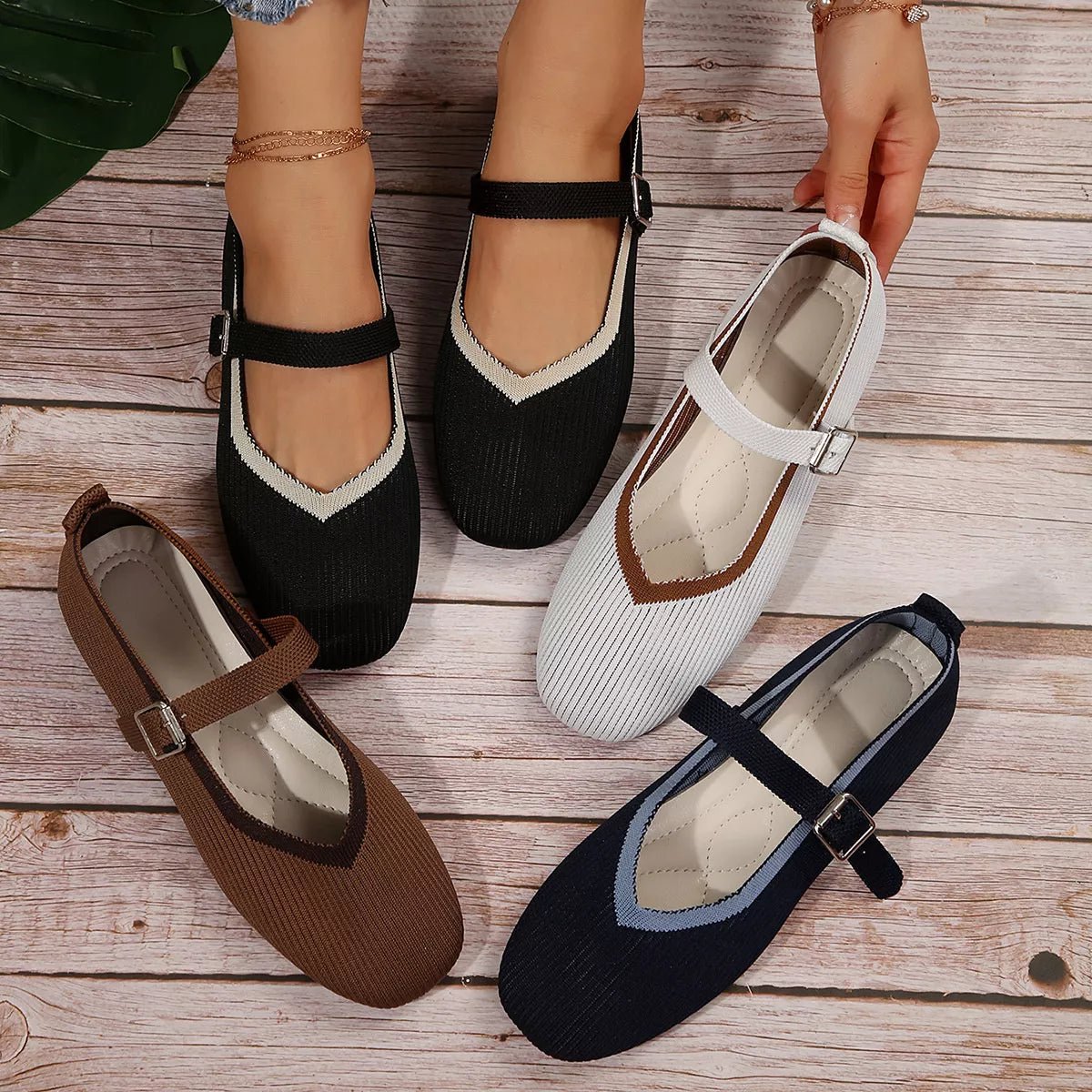 Women's breathable mesh slip-on walking sneakers by Plush Fashion Hub with round toe, lightweight, casual shoe design.