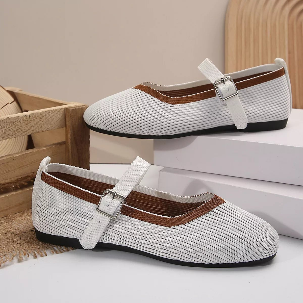 Women's breathable mesh slip-on walking sneakers by Plush Fashion Hub featuring round toes and lightweight casual design.