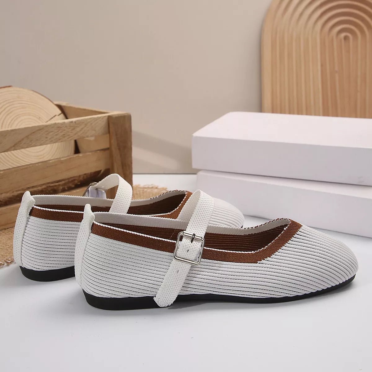Women's breathable mesh slip-on walking sneakers by Plush Fashion Hub, round-toe casual shoes with lightweight design.