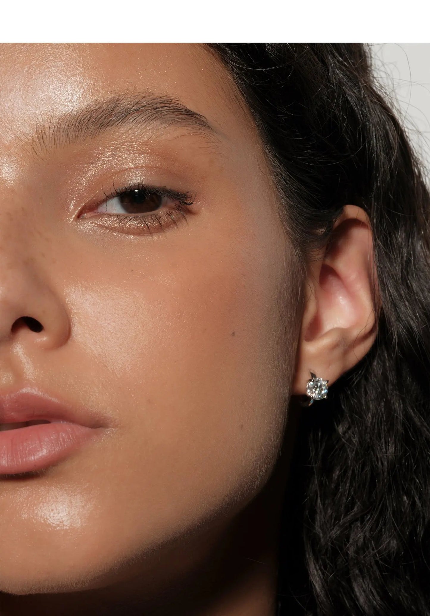 s925 Silver Moissanite Simple Earrings Plush Fashion Hub