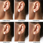 S925 sterling silver freshwater pearl ear studs with needle design, elegant jewelry for women.