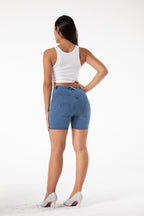FitiqueFit women's gym shorts with scrunch bum lift, push-up compression fit, ideal for casualwear and workout comfort.