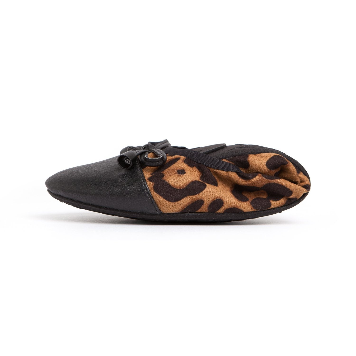 Pair of stylish leopard flats from New Arrivals featuring a comfortable slip-on design and bold animal print.
