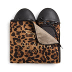 Pair of stylish leopard flats from New Arrivals, showcasing premium footwear with a bold animal print design.